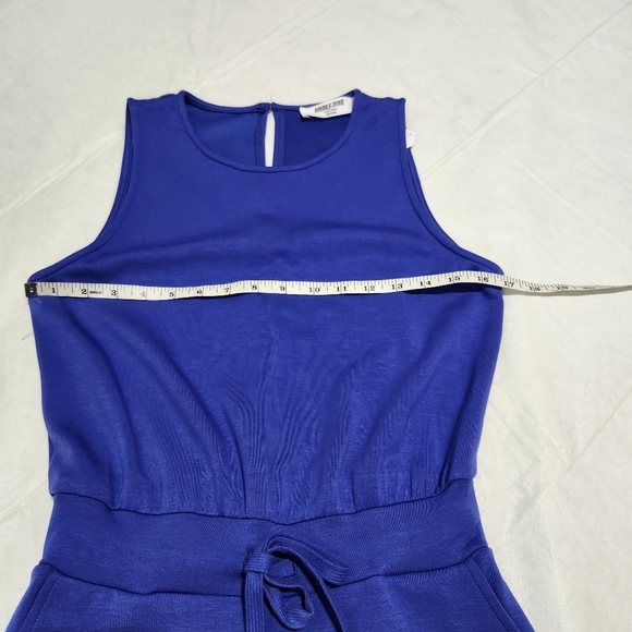 Double Zero Size Small Royal Blue Romper - Picture 3 of 7